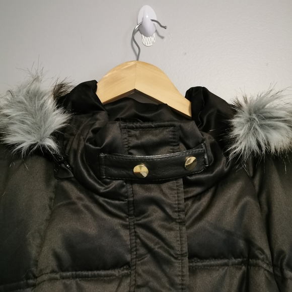 SOLD - NWT London Fog Long Down Jacket Coat XL With Hood - Picture 5 of 8